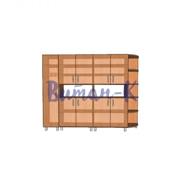 Мебельная стенка Мст-5 2,50*0,35*2,20м